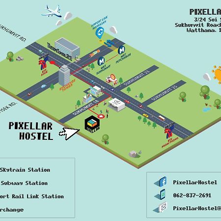 Pixellar Hostel Μπανγκόκ Εξωτερικό φωτογραφία