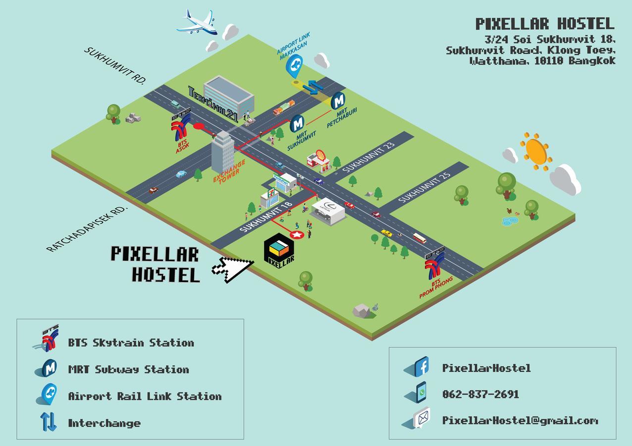 Pixellar Hostel Μπανγκόκ Εξωτερικό φωτογραφία